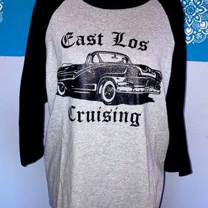 Baseball T, Size L, Unisex Color Black and Grey.